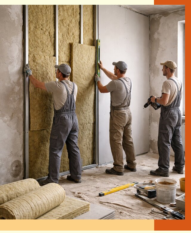 Утепление стен изнутри в Сызрани от 2279 руб/м² под ключ | ТепломастерСзр