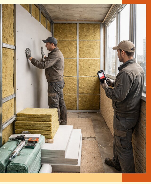 Утепление балкона в Сызрани от 4559 руб. под ключ | ТепломастерСзр