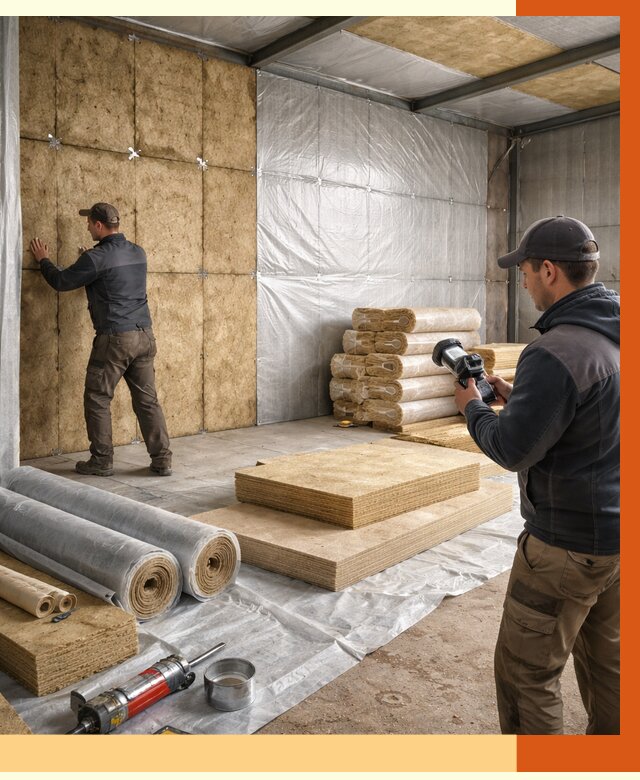 Утепление теплого склада в Сызрани под ключ от 11650 руб/м² | ТепломастерСзр