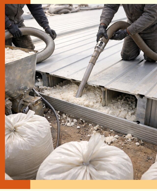 Заполнение пустот кровельных панелей пенными и мокрыми герметиками в Сызрани