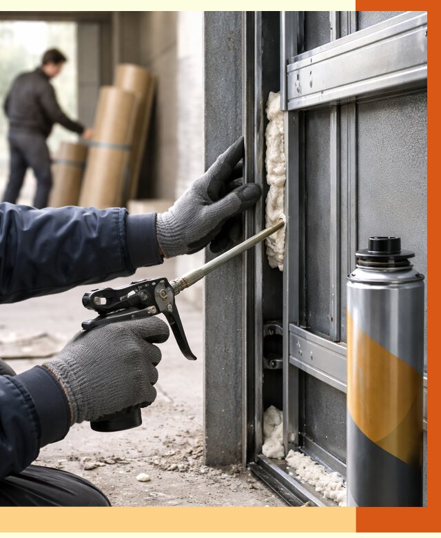 Заполнение пустот ворот в Сызрани от 4559 руб. — заливка ППУ, утепление под ключ | ТепломастерСзр