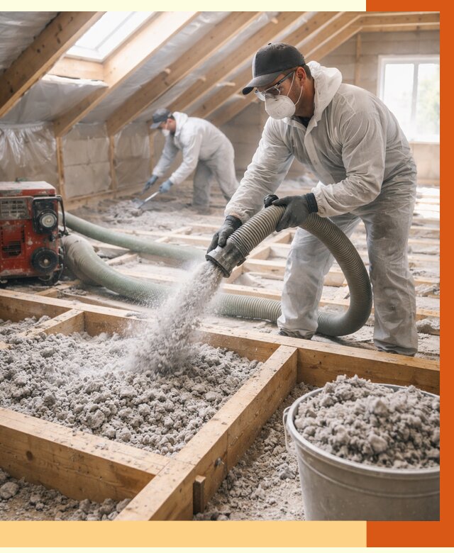 Утепление эковатой в Сызрани от 2988 руб./м2 — монтаж и задувка | ТепломастерСзр